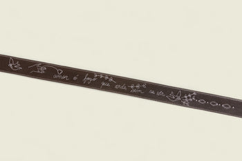 Sepia embroidered belt