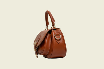 sac compact en cuir premium au style western rock